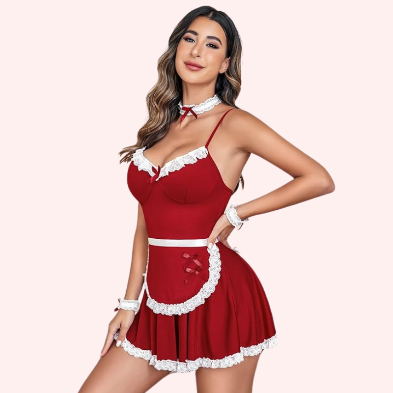 French Daina Sexy Roleplay Outfit with Luxury Panty Gift