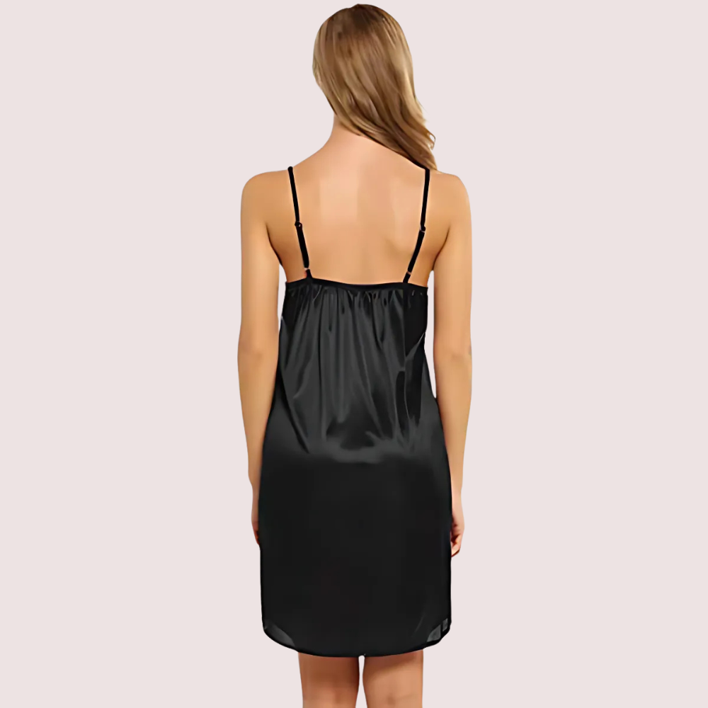 Women's Knee-Length Satin Nightdress