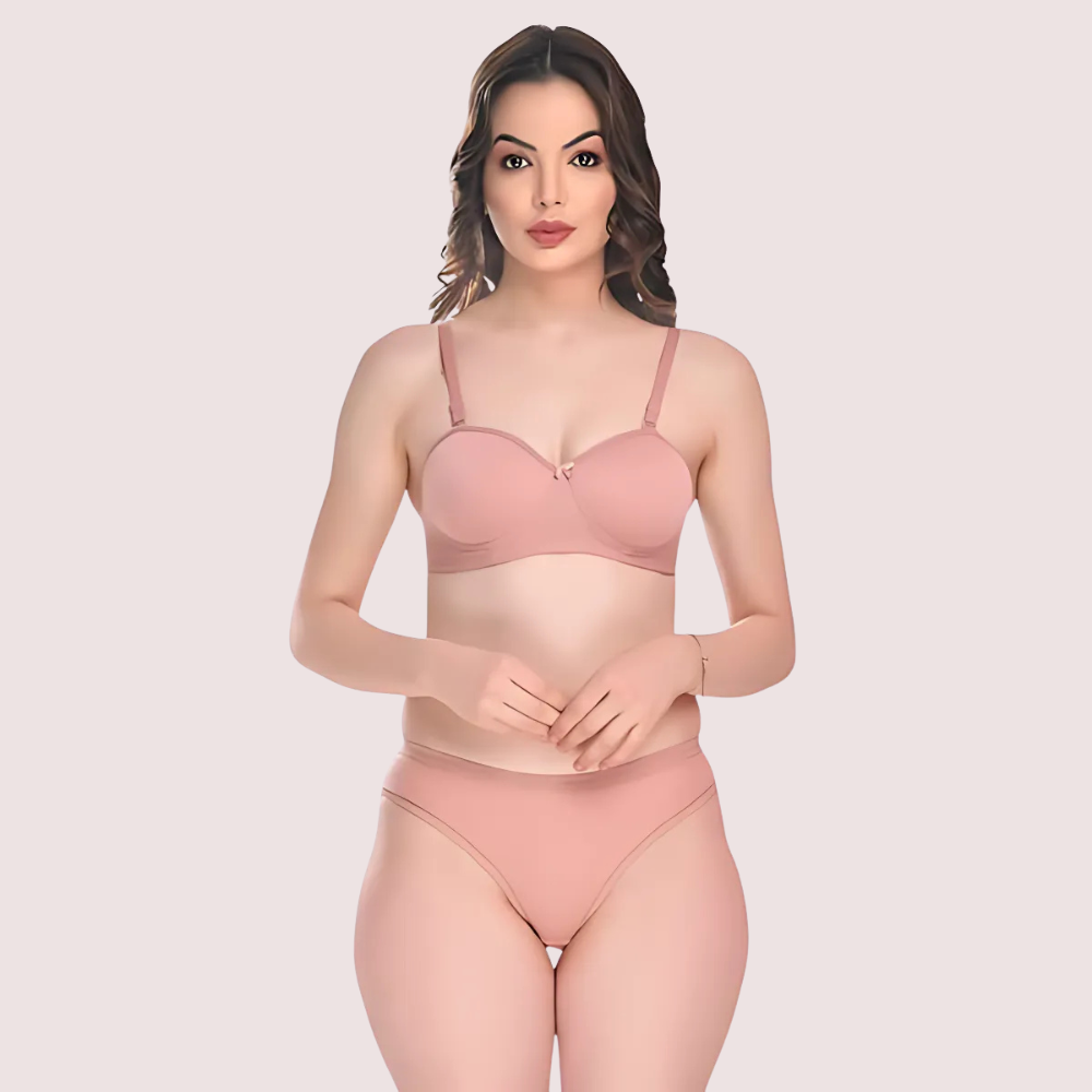 Padded Cotton Bra Panty Set for a Sexy You (2 pack)