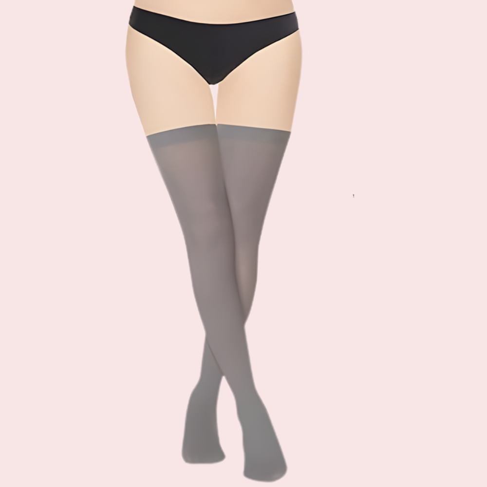 Soft Sheer Thigh-High Stockings – Pack of 2 (Brown &amp; Grey Combo)